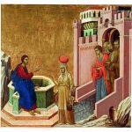 Duccio di Buoninsegna Cristo y la samaritana 1310