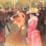 Toulouse-Lautrec, Baile en el Moulin Rouge, 1890, Museo de Arte de Filadelfia.